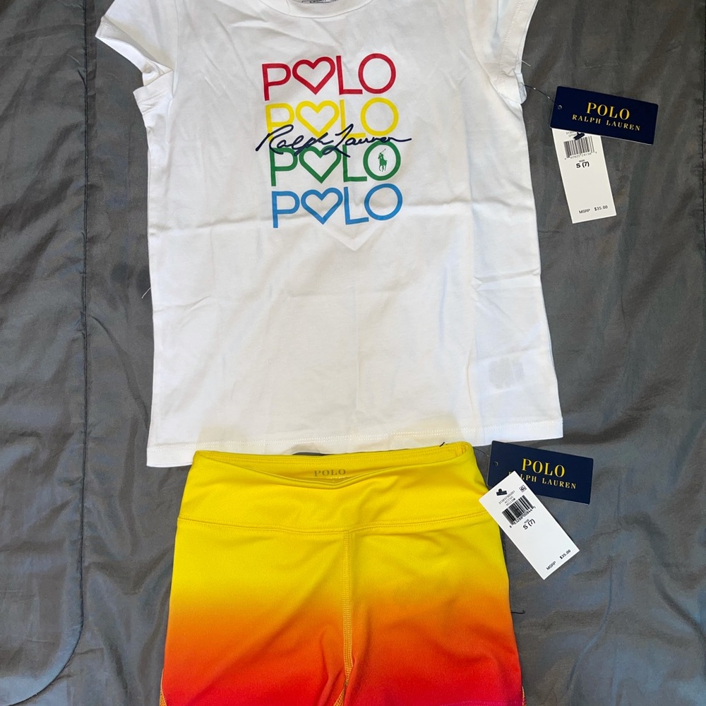 Little girl Ralph Lauren Polo Outfit size 7
